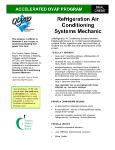 Refrigeration Air Conditioning Systems Mechanic
