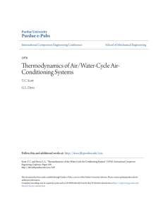 Thermodynamics of Air/Water-Cycle Air