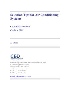 selection tips for air-conditioning cooling systems