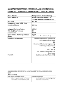 Refrigeration and Air Conditioning - (RDAT)