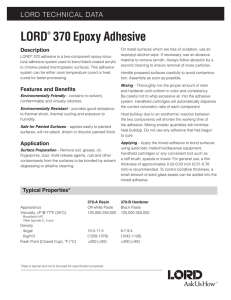 LORD® 370 Epoxy Adhesive