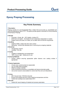 Prepreg Processing Guide