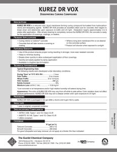 Concrete Curing Agents - Con