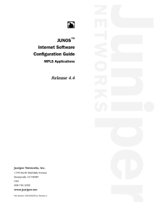 JUNOS Internet Software Configuration Guide Release 4.4