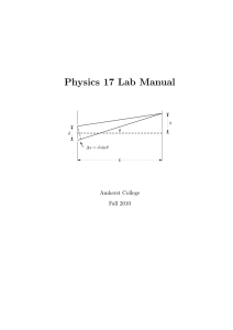 Physics 17 Lab Manual