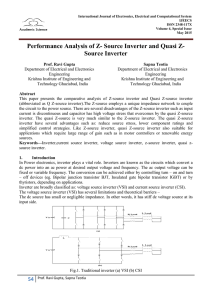 Source Inverter and Quasi Z- Source Inverter