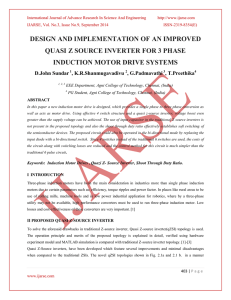 three phase induction motor drive system using quasi z