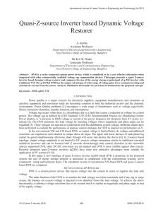 Quasi-Z-source Inverter based Dynamic Voltage Restorer