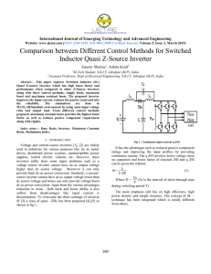 Comparison between Different Control Methods for