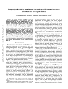 Large-signal stability conditions for semi-quasi-Z