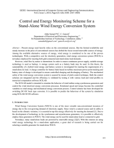 Control and Energy Monitoring Scheme for a Stand