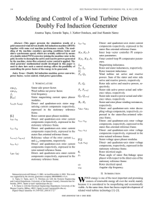 Modeling and control of a wind turbine driven doubly fed induction