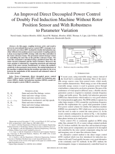 An Improved Direct Decoupled Power Control of Doubly Fed