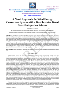 A Novel Approach for Wind Energy Conversion System