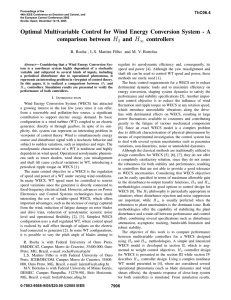 Optimal Multivariable Control for Wind Energy Conversion System