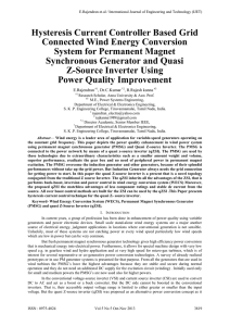 Hysteresis Current Controller Based Grid Connected Wind Energy