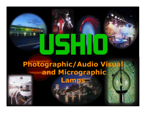 Photographic/Audio Visual and Micrographic Lamps
