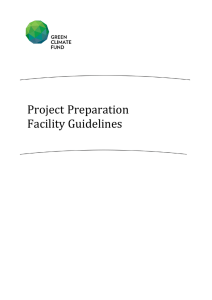 Project Preparation Facility Guidelines