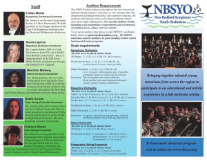 brochure - New Bedford Symphony Youth Orchestras