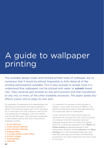 A guide to wallpaper printing
