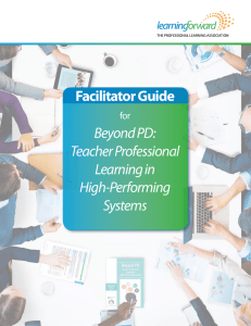 Facilitator Guide Beyond PD: Teacher
