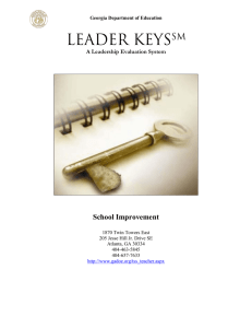 Leader Keys Standards - Georgia Department of Education