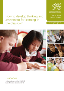 How to develop thinking and assessment for