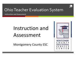 Ohio Teacher Evaluation System - Montgomery County Educational
