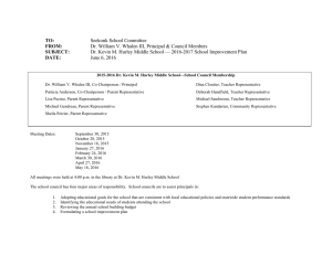 School Improvement Plan - Dr. Kevin M. Hurley Middle School