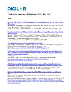 Publications on the use of MicroSys (1999 – July 2016)