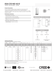 Cree Essentia Cylinder Luminaire Spec Sheet