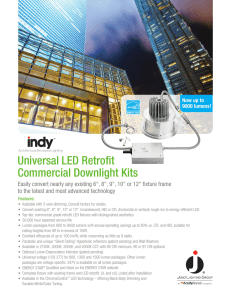 Universal LED Retrofit Commercial Downlight Kits