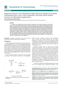 Engineered Narrow Size Distribution High Molecular Weight