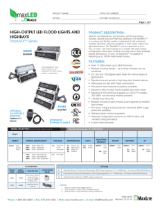 high-output led flood lights and highbays