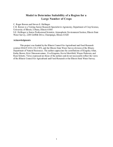 Model to Determine Suitability of a Region for a Large Number of