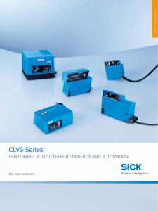 CLV6 Series Intelligent Solutions for Logistics and Automation