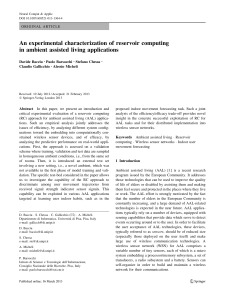 An experimental characterization of reservoir computing in ambient