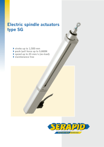 Electric Spindle Actuators
