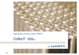 High-grade process cooler (HGPC)