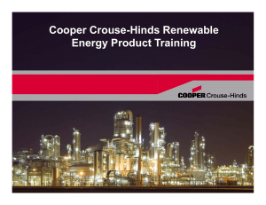 Cooper Crouse-Hinds Renewable Energy Product Training
