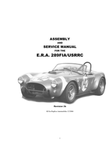 ASSEMBLY - Era Replica Automobiles