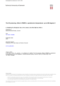 The CO poisoning effect in PEMFCs operational at temperatures up