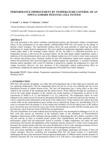 performance improvement by temperature control of an open