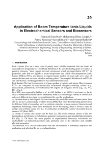 Application of Room Temperature Ionic Liquids in Electrochemical