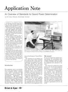 An Overview of Standards for Sound Power Determination