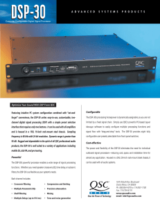 Optimize Your Sound With DSP From QSC Featuring intuitive PC