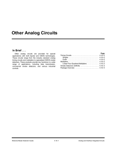 Other Analog Circuits
