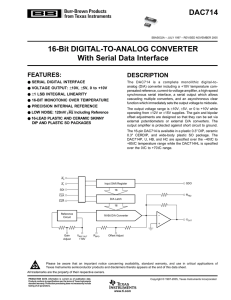 16-Bit Digital-to-Analog Converter with Serial