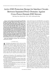 Active ESD Protection Design for Interface Circuits Between