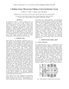 A Modular Sensor Microsystem Utilizing a Universal Interface Circuit